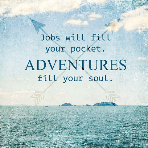 Adventures Fill Your Soul Black Modern Wood Framed Art Print with Double Matting by Susannah Tucker Photography