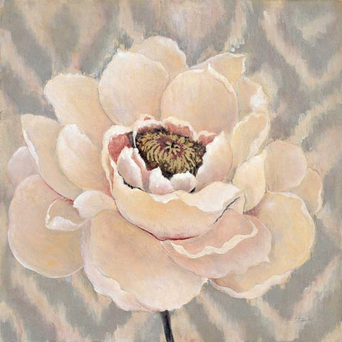 InspiredBlossom White Modern Wood Framed Art Print with Double Matting by Studio M