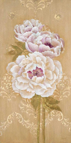 Opulent Simplicity Panel 1 Black Ornate Wood Framed Art Print with Double Matting by Studio M