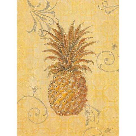 Estate Pineapple 2 Gold Ornate Wood Framed Art Print with Double Matting by Studio M