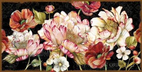 Dusk Garden Black Ornate Wood Framed Art Print with Double Matting by Studio Rofino