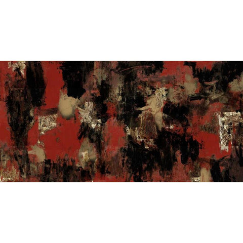 Abstract Defined Black Modern Wood Framed Art Print by Green, Elise