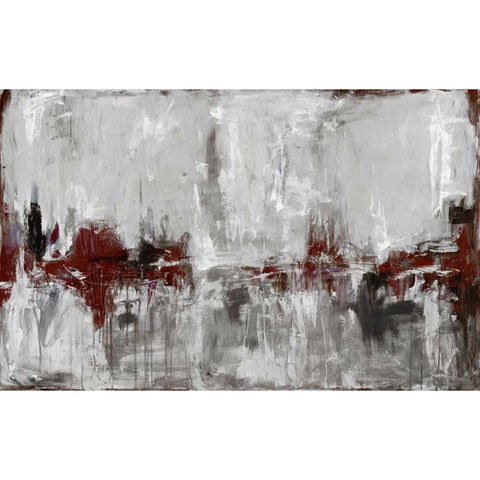 Beyond the Line 1 Black Modern Wood Framed Art Print by Green, Elise