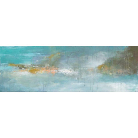 Evening Mist Black Modern Wood Framed Art Print by Green, Elise