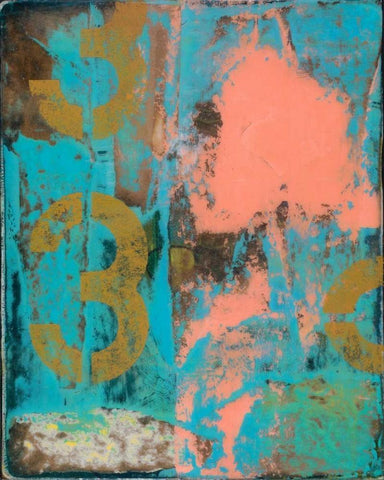 Urban Collage 33 White Modern Wood Framed Art Print with Double Matting by Fainelli, Deanna