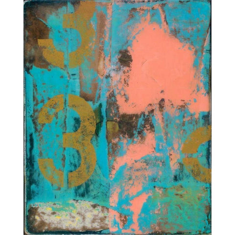 Urban Collage 33 Gold Ornate Wood Framed Art Print with Double Matting by Fainelli, Deanna