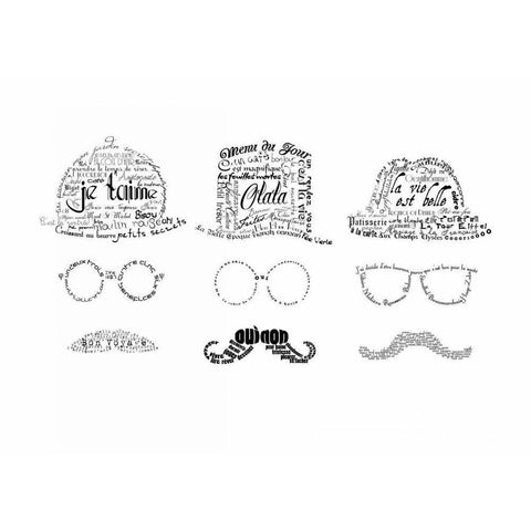 As The French Say-Men Gold Ornate Wood Framed Art Print with Double Matting by De Lauzun, Marion