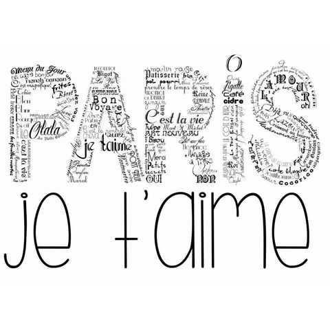 As The French Say-Paris White Modern Wood Framed Art Print by De Lauzun, Marion