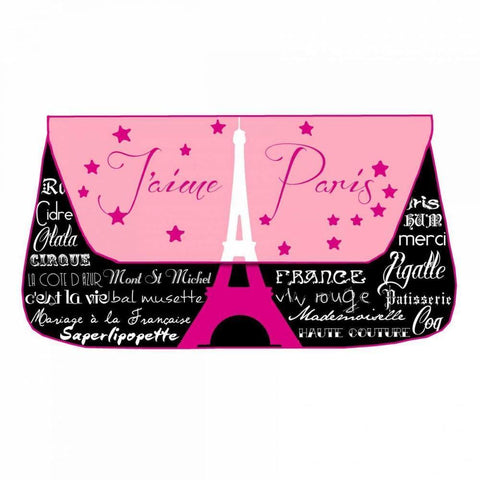 Black Paris Purse White Modern Wood Framed Art Print by De Lauzun, Marion