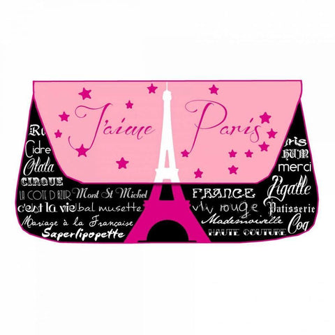 Black Paris Purse Black Ornate Wood Framed Art Print with Double Matting by De Lauzun, Marion