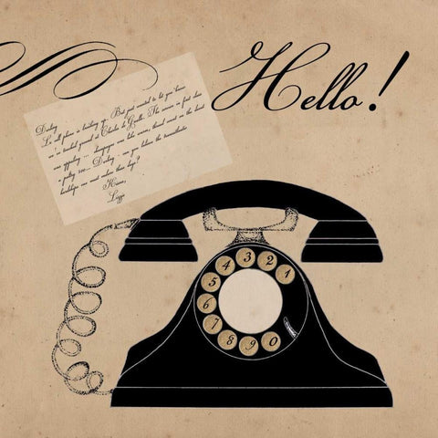 Hello Darling 1 Black Modern Wood Framed Art Print by Allen, Elizabeth