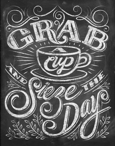 Wise Coffee 2 Black Ornate Wood Framed Art Print with Double Matting by Taylor, Dorothea