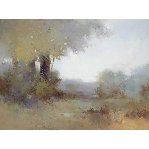 Morning View White Modern Wood Framed Art Print by Zhang, Jan