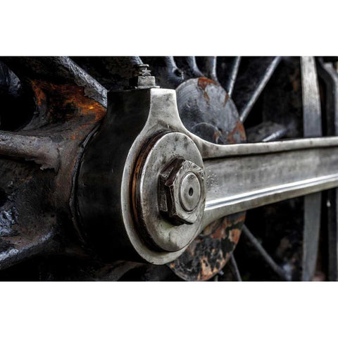Industrial Track 1 White Modern Wood Framed Art Print by Mark Spowart Photography