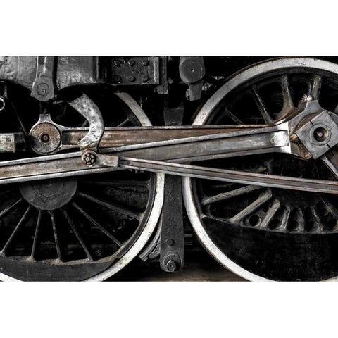 Industrial Track 2 White Modern Wood Framed Art Print by Mark Spowart Photography