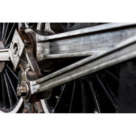Industrial Track 3 White Modern Wood Framed Art Print by Mark Spowart Photography