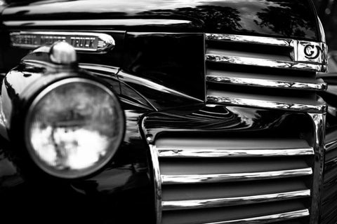 Chrome and Grills Black Ornate Wood Framed Art Print with Double Matting by Mark Spowart Photography