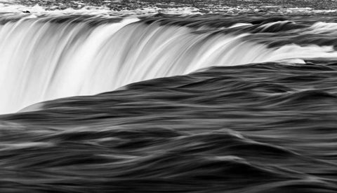 Over The Edge White Modern Wood Framed Art Print with Double Matting by Mark Spowart Photography