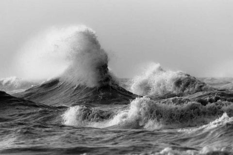 November Gales 2 Black Ornate Wood Framed Art Print with Double Matting by Mark Spowart Photography