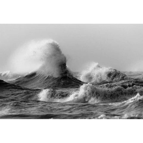 November Gales 2 White Modern Wood Framed Art Print by Mark Spowart Photography