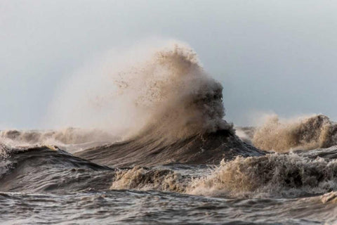 Storm White Modern Wood Framed Art Print with Double Matting by Mark Spowart Photography