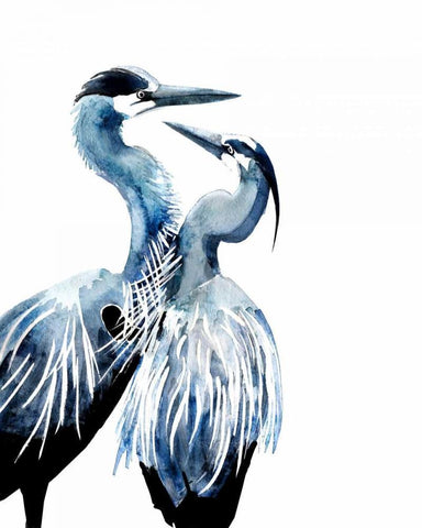 Coastal Dance Black Ornate Wood Framed Art Print with Double Matting by Smith, Crystal