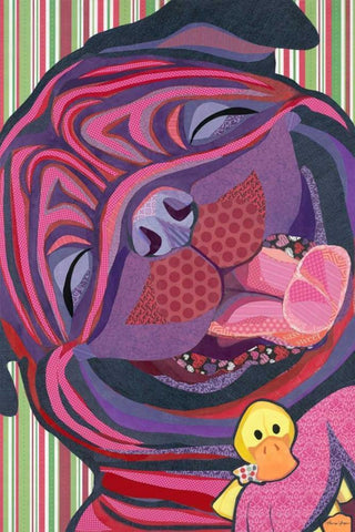 Favorite Toy White Modern Wood Framed Art Print with Double Matting by Paper Pictures By Laura