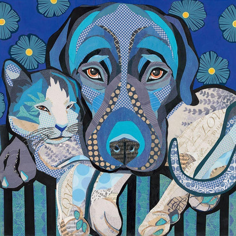 Purrfect Pillow White Modern Wood Framed Art Print by Paper Pictures by Laura