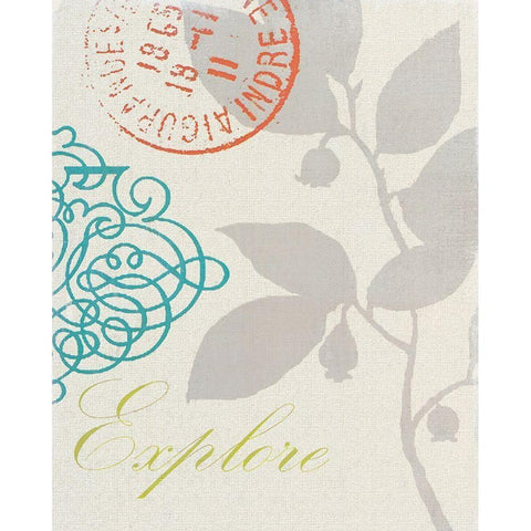 EXPLORE NATURE Black Modern Wood Framed Art Print by Z Studio