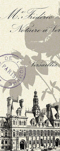 Hotel De Ville White Modern Wood Framed Art Print with Double Matting by Z Studio