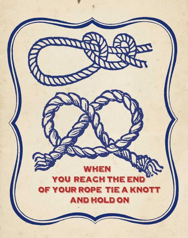 Nautical Advice 4 White Modern Wood Framed Art Print with Double Matting by Z Studio