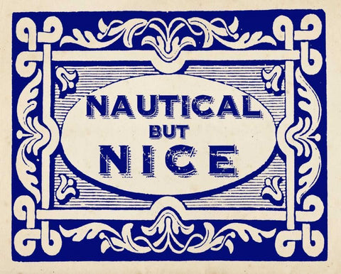 Nautical Advice 6 Black Ornate Wood Framed Art Print with Double Matting by Z Studio