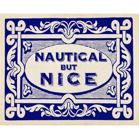 Nautical Advice 6 Black Modern Wood Framed Art Print with Double Matting by Z Studio