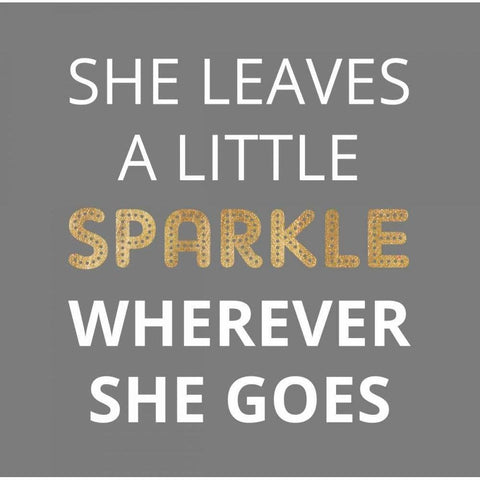 Sparkle, Gold Black Modern Wood Framed Art Print by Z Studio