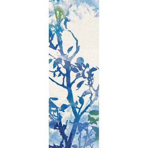 Flowing Branches II Black Modern Wood Framed Art Print by Dos Santos, Bella