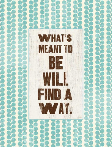 Whats Meant To Be Black Ornate Wood Framed Art Print with Double Matting by Dos Santos, Bella