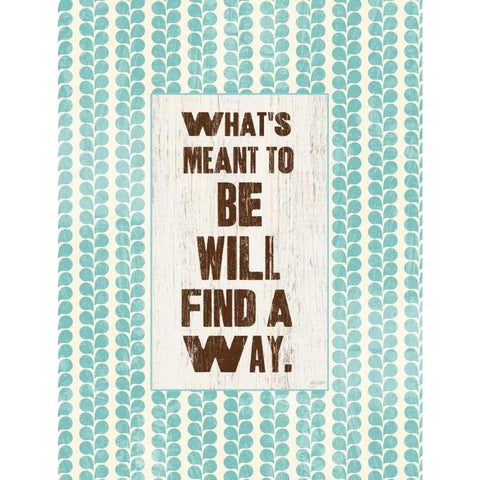 Whats Meant To Be Black Modern Wood Framed Art Print by Dos Santos, Bella