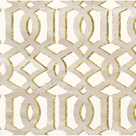 GILDED AESTHETIC LATTICE Black Modern Wood Framed Art Print by Dos Santos, Bella