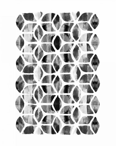 Global Influence 2  White Modern Wood Framed Art Print with Double Matting by Dos Santos, Bella