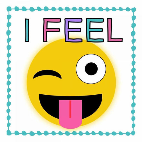 I Feel Silly Black Ornate Wood Framed Art Print with Double Matting by Dos Santos, Bella