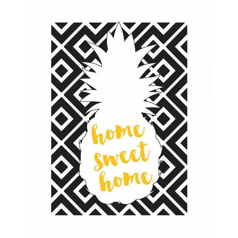 Home Sweet Home White Modern Wood Framed Art Print by Dos Santos, Bella