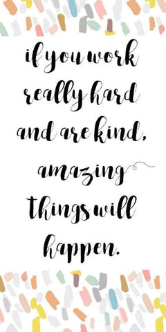 Amazing Things Will Happen Black Ornate Wood Framed Art Print with Double Matting by Dos Santos, Bella