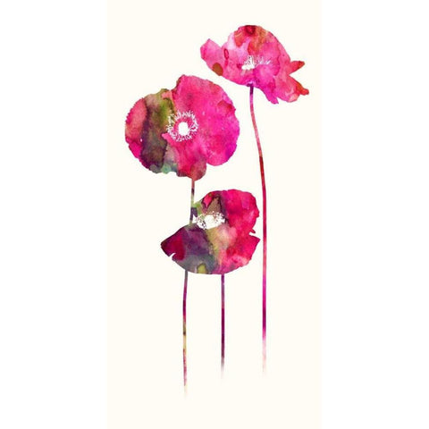 Vibrancy Black Modern Wood Framed Art Print with Double Matting by Dos Santos, Bella