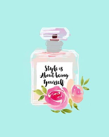 Style Is About White Modern Wood Framed Art Print with Double Matting by Dos Santos, Bella