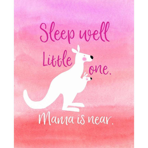 Sleep Well Black Modern Wood Framed Art Print by Dos Santos, Bella