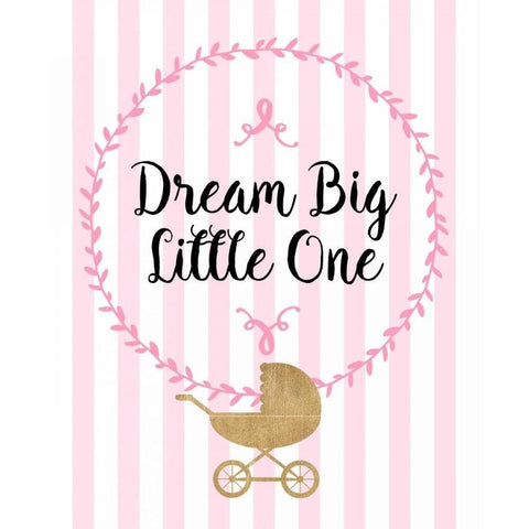 Dream Big Black Modern Wood Framed Art Print by Dos Santos, Bella