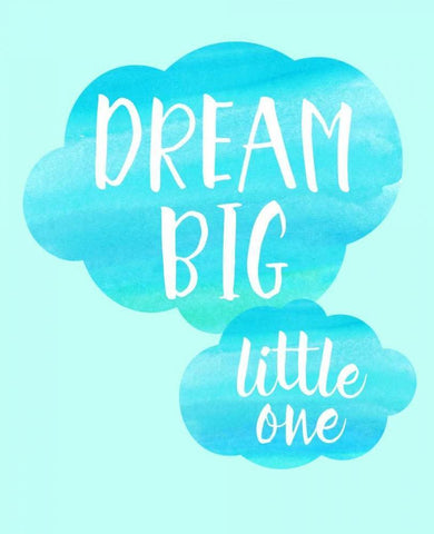 Dream Big Little One Black Ornate Wood Framed Art Print with Double Matting by Dos Santos, Bella