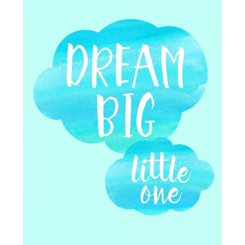 Dream Big Little One Black Modern Wood Framed Art Print by Dos Santos, Bella