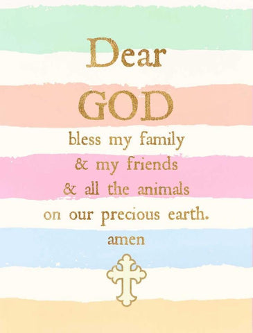 Dear God Black Ornate Wood Framed Art Print with Double Matting by Dos Santos, Bella