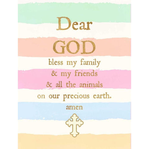 Dear God Black Modern Wood Framed Art Print by Dos Santos, Bella